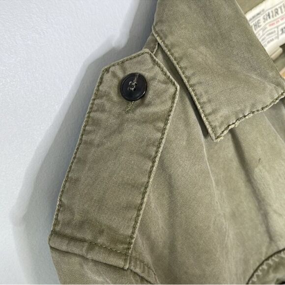 Joe’s Jeans Military THE SHIRT Button Down Green Cotton Blend Shirt - Picture 6 of 8